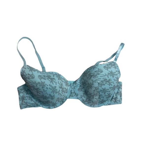 Blue/Green& gray Padded Bra Size 38C - Picture 1 of 8